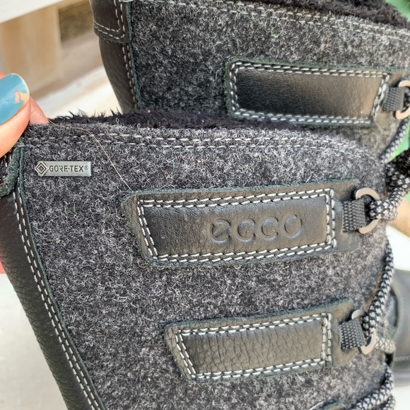 Ecco Womans Noyce Gore-tex High Snow Boots black size 8 - Picture 2 of 8